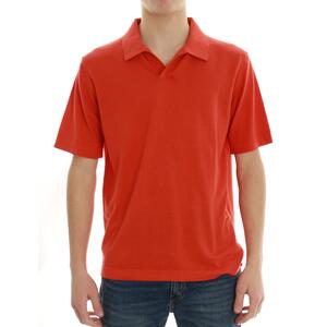POLO IN MAGLIA ARANCIO